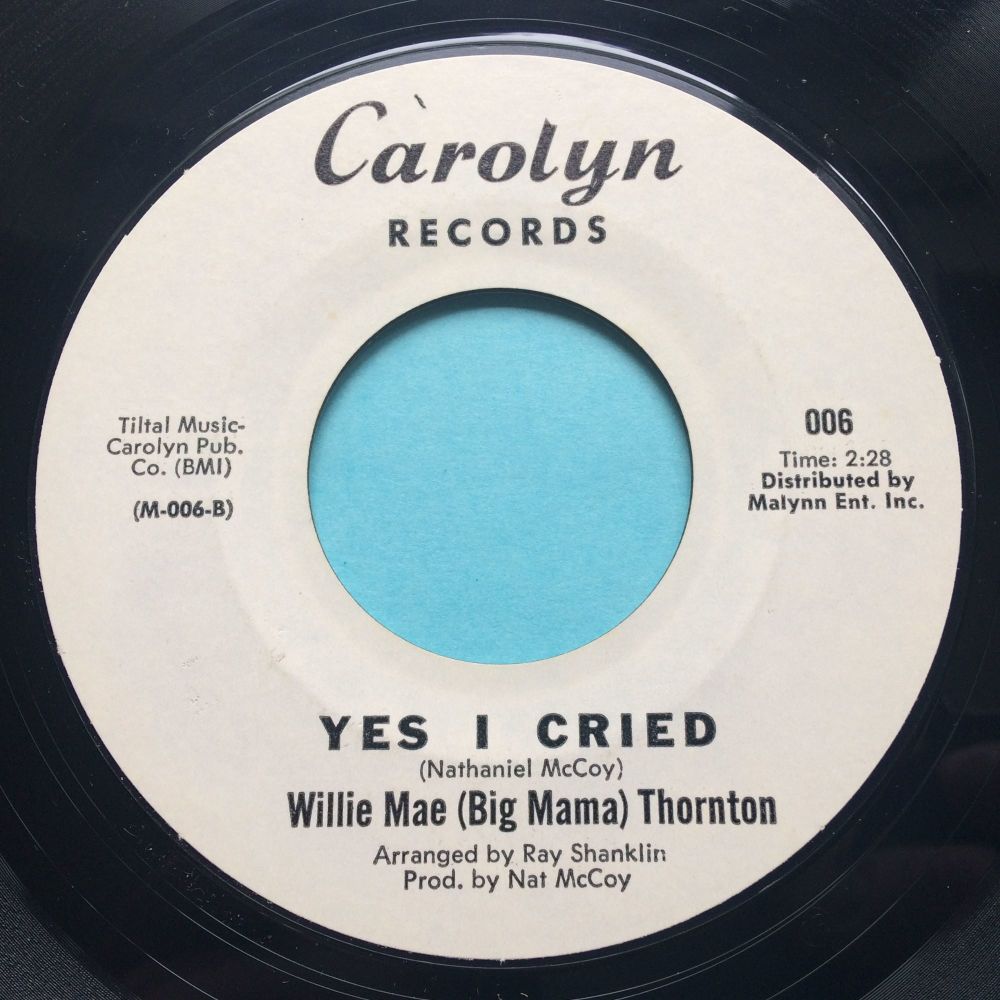 Willie Mae (Big Mama) Thornton - Yes I cried - Carolyn promo - Ex-