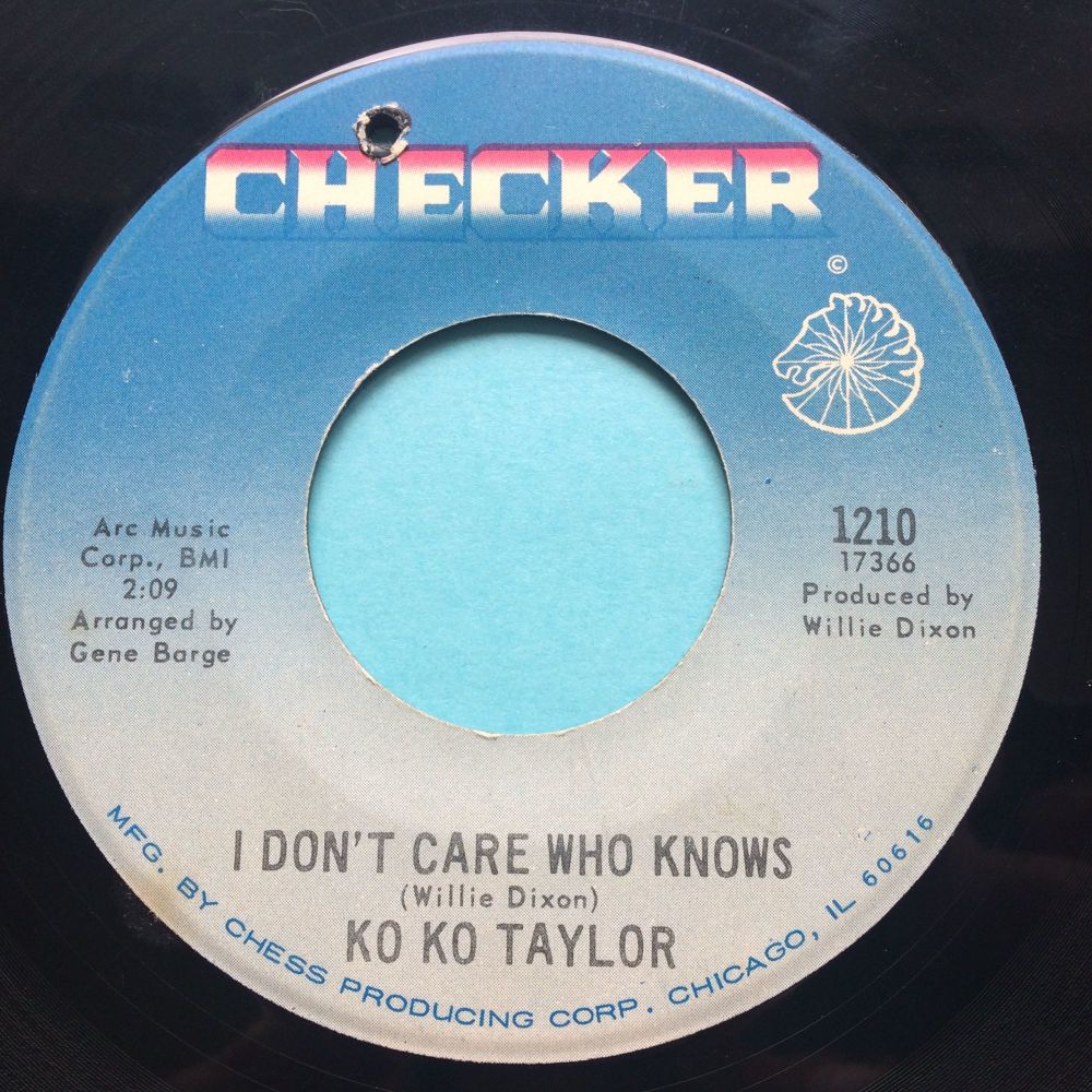 Ko Ko Taylor - I don't care who knows - Checker - VG+