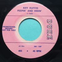 Riff Ruffin - Peepin' and hidin' - Duke promo - Ex-