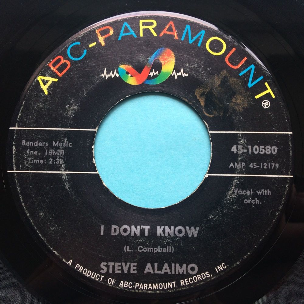 Steve Alaimo - I don't know b/w That's what love will do - ABC - VG+