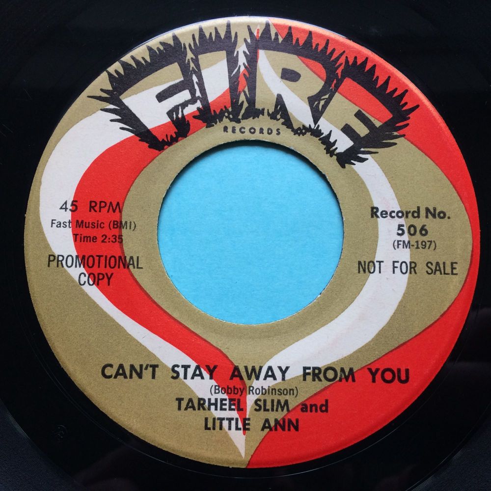 Tarheel Slim and Little Ann - Can't stay away from you - Fire promo - Ex