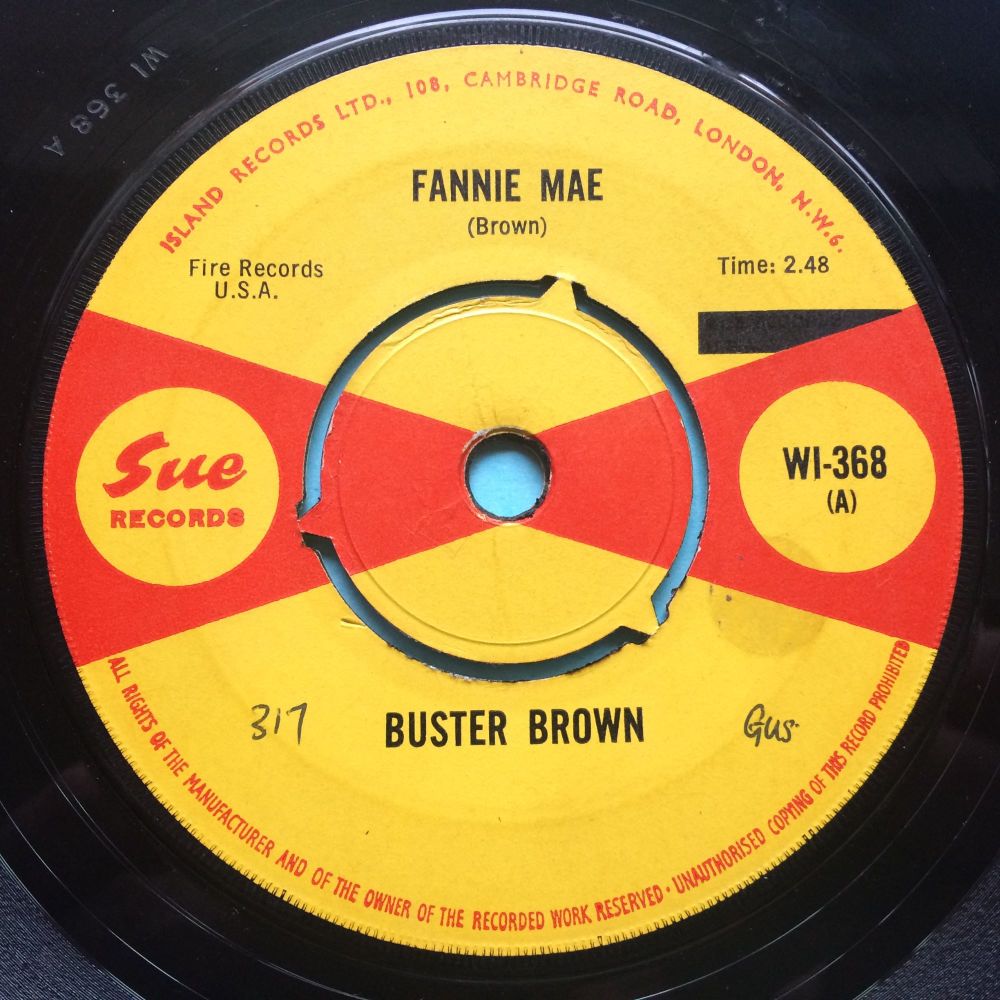 Buster Brown - Fannie Mae b/w Lost in a dream - U.K. Sue - Ex