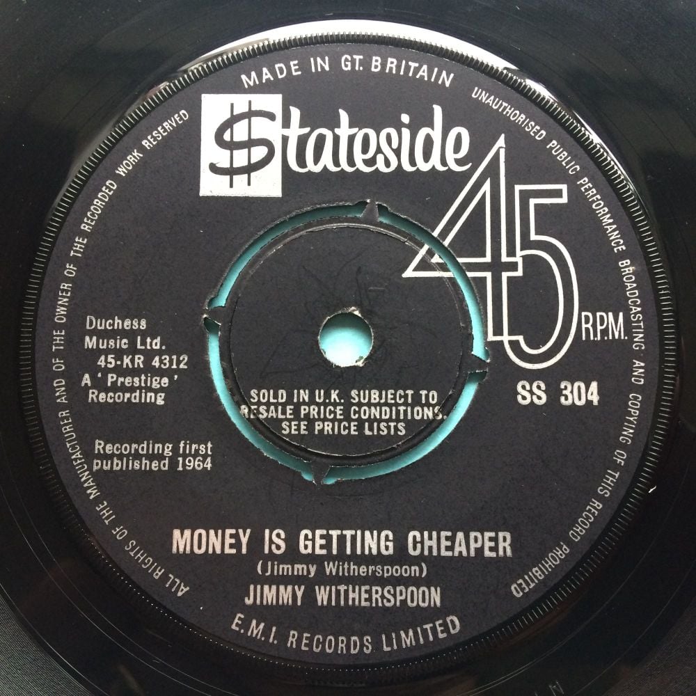 Jimmy Witherspoon - Money is getting cheaper - U.K. Stateside - Ex