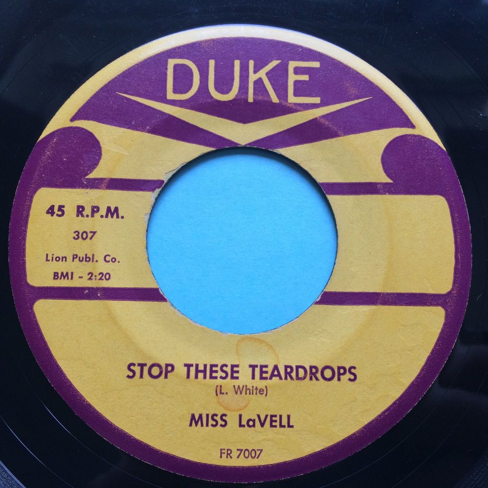 Miss LaVell - Stop these teardrops - Duke - Ex