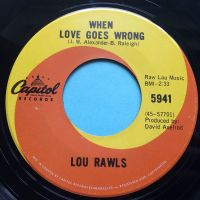 Lou Rawls - When love goes wrong - Capitol (Canadian) - Ex