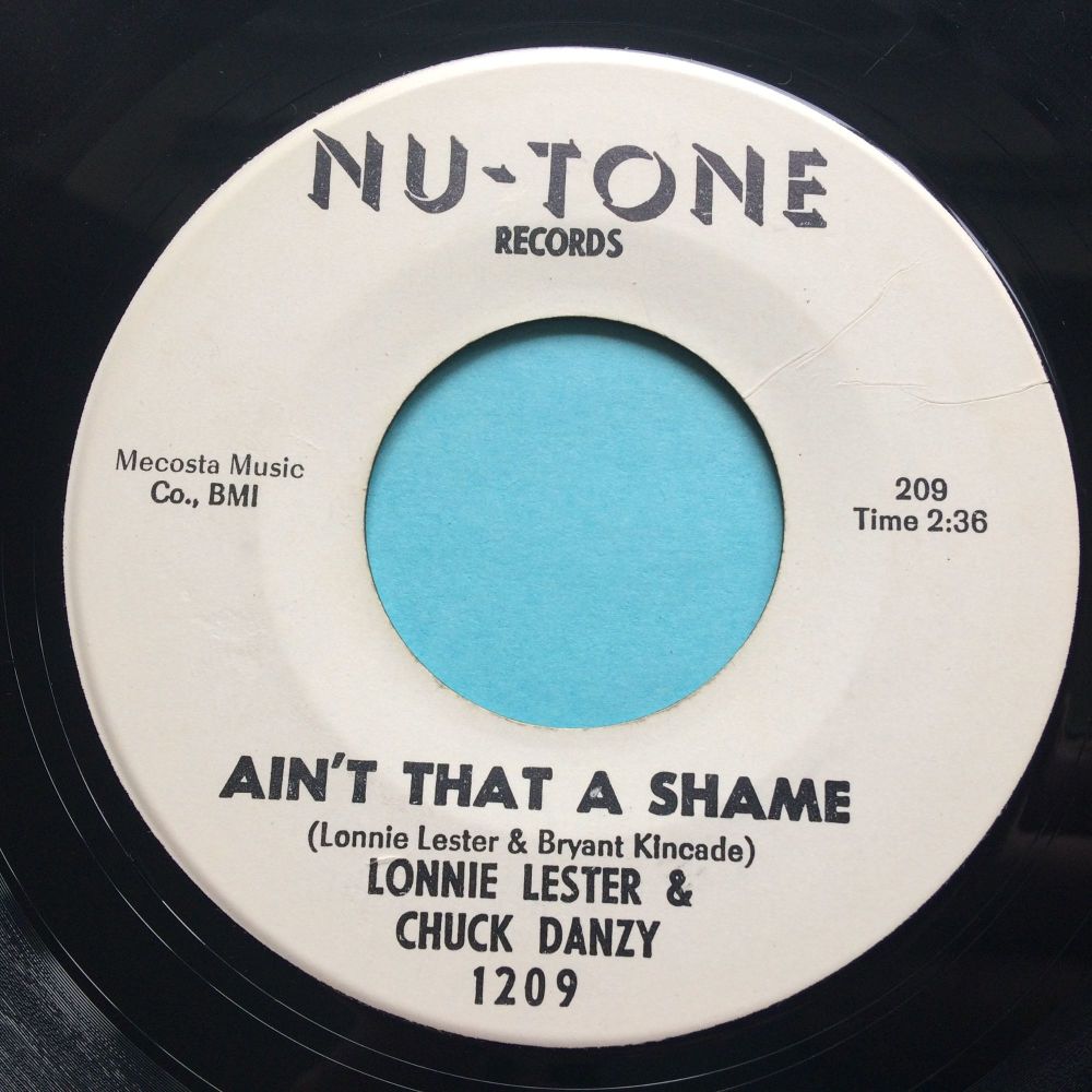 Lonnie Lester & Chuck Danzy - Ain't that a shame - Nu-Tone promo - Ex
