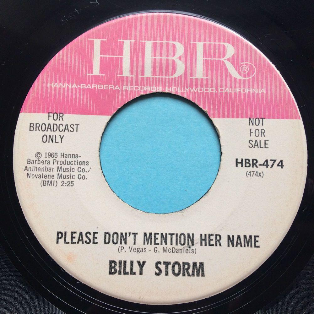 Billy Storm - Please don't mention her name - HBR - Ex