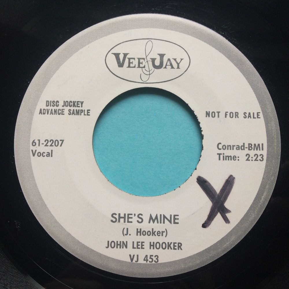 John Lee Hooker - She's Mine - Vee Jay promo - Ex (slight edge warp - nap)