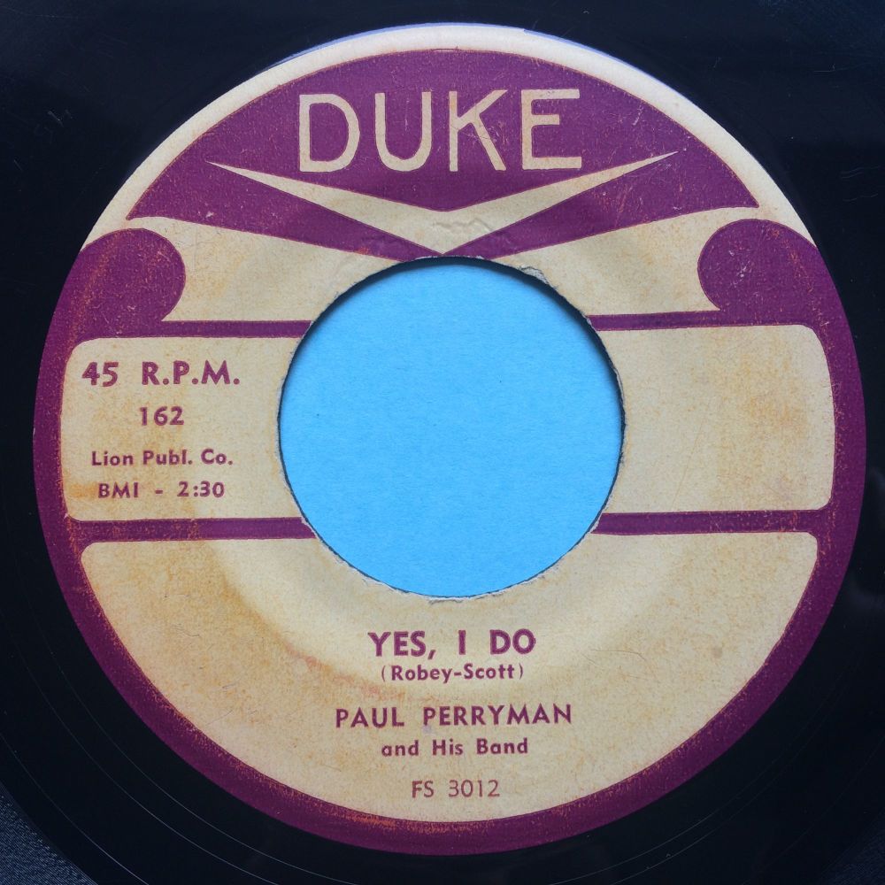 Paul Perryman - Yes I do - Duke - VG+