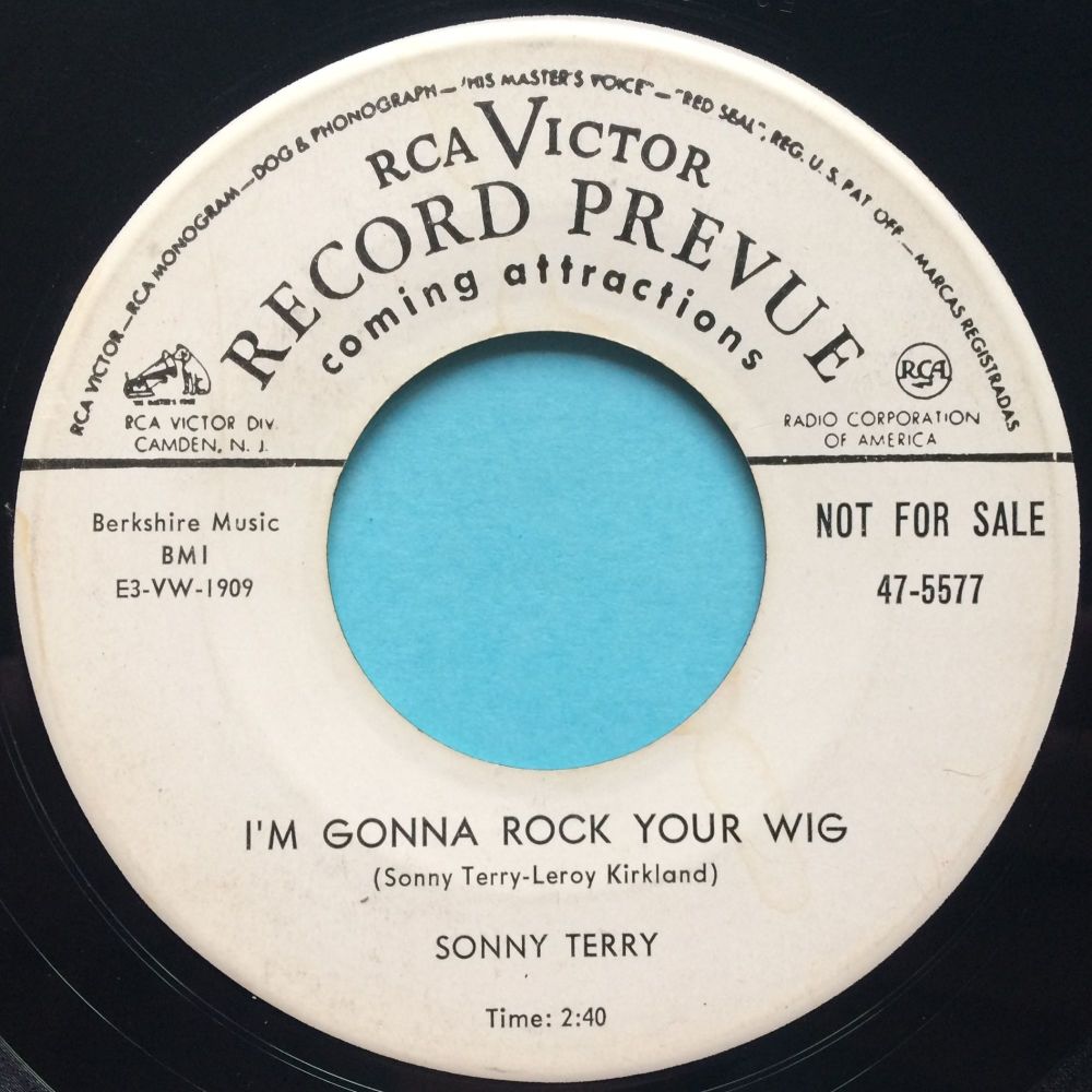 Sonny Terry - I'm gonna rock your wig - RCA promo - VG+