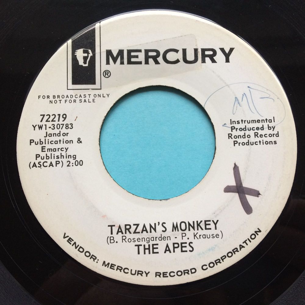 The Apes - Tarzan's monkey - Mercury promo - VG+ (wol, stkr residue)