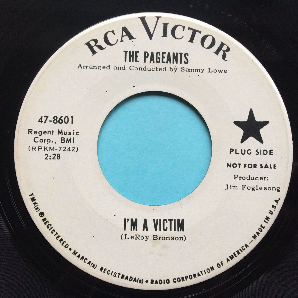 Pageants  - I'm a victim b/w Are you ever coming home - RCA promo - Ex-