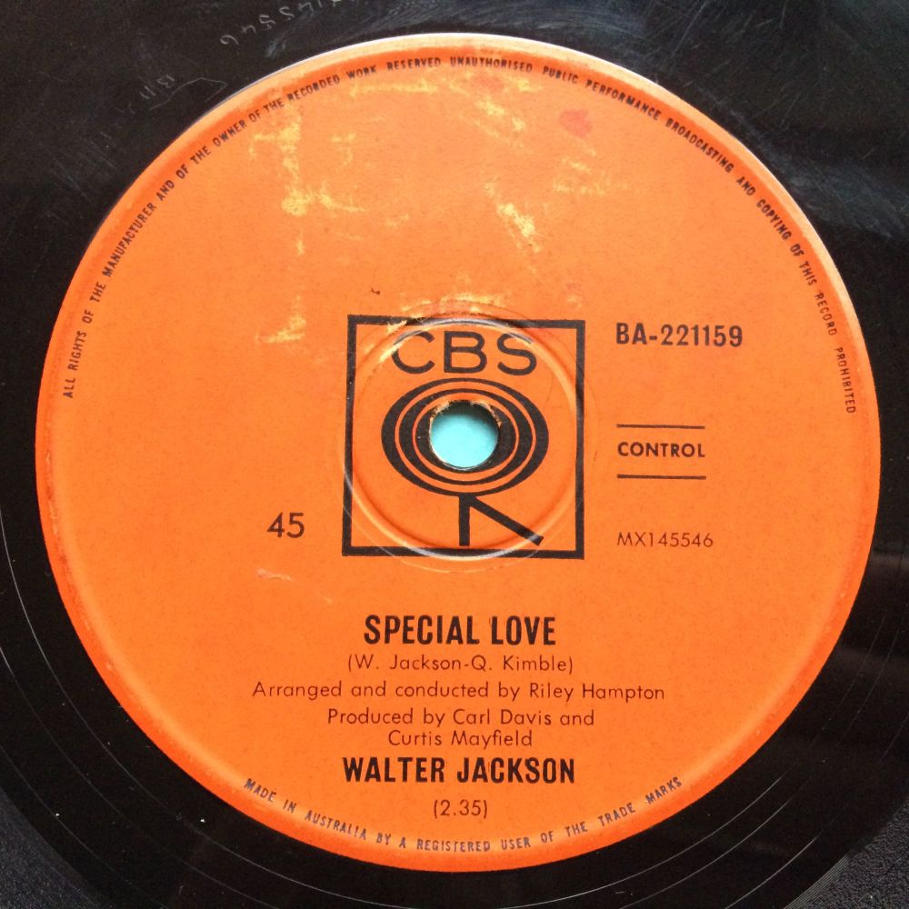 Walter Jackson - Special Love - Australian CBS - VG+