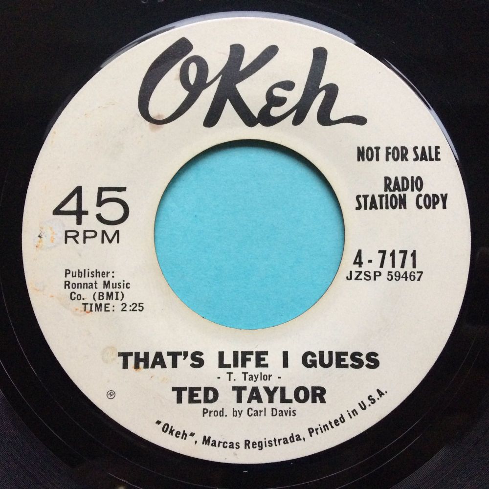 Ted Taylor - That's life I guess - Okeh promo - Ex-