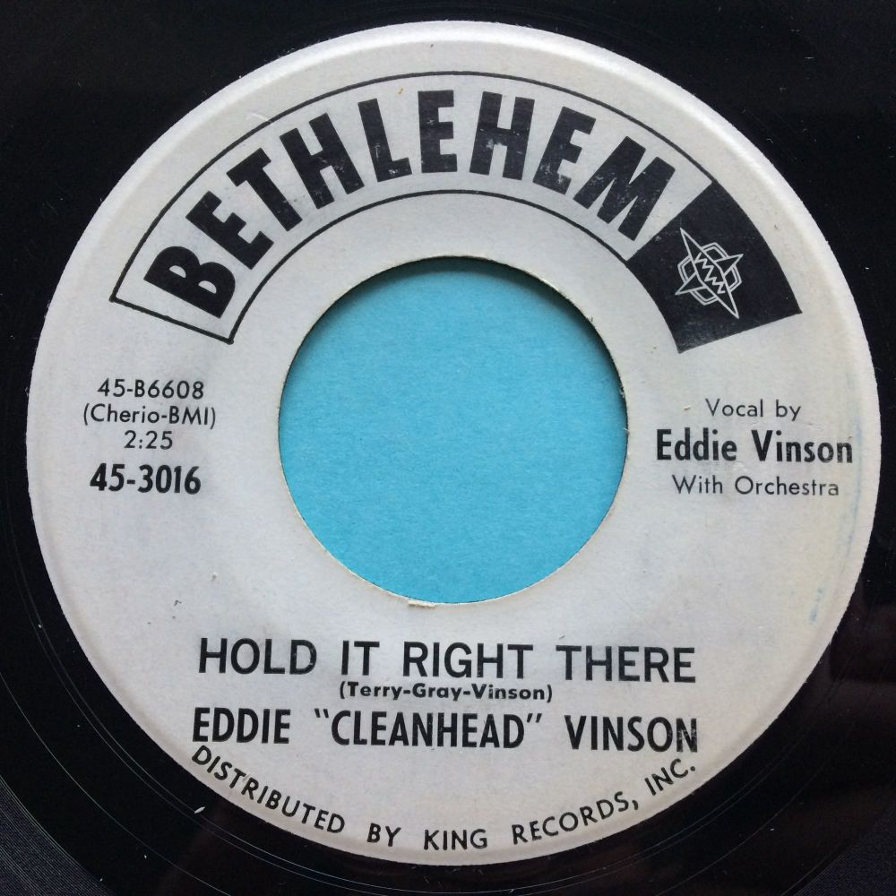 Eddie 'Cleanhead' Vinson - Hold it right there - Bethlehem promo - VG+