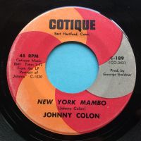 Johnny Colon - New York Mambo - Cotique - VG+