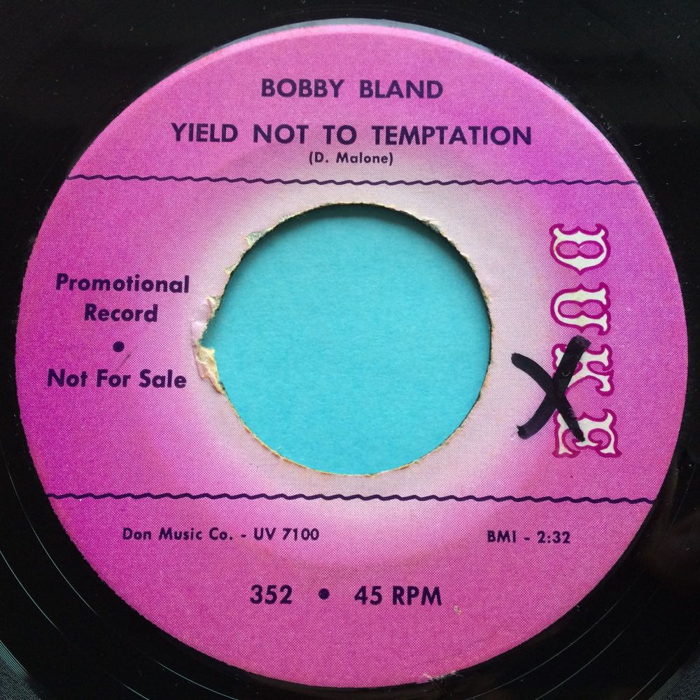 Bobby Bland - Yield not to temptation - Duke promo - Ex-