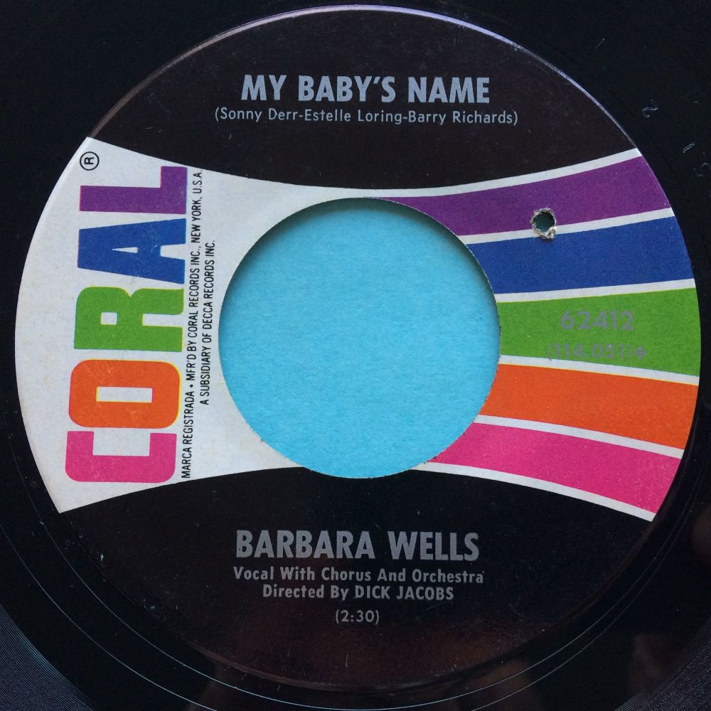 Barbara Wells - My baby's name - Coral - Ex