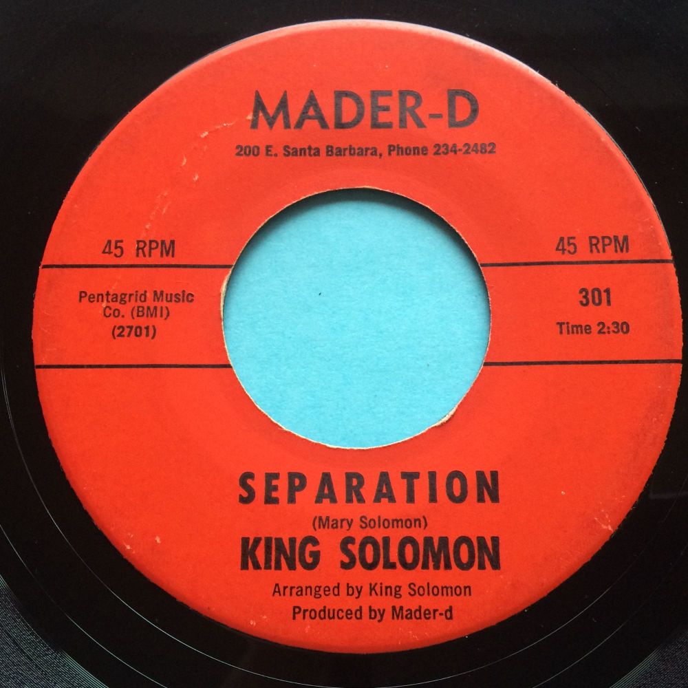 King Solomon - Separation - Mader-D - Ex-