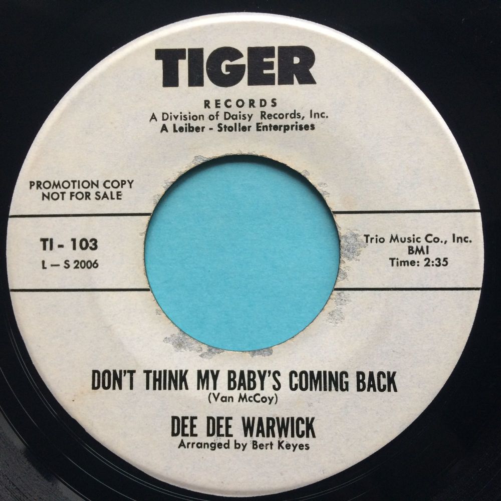 Dee Dee Warwick - Don't think my baby's coming back - Tiger promo - VG+