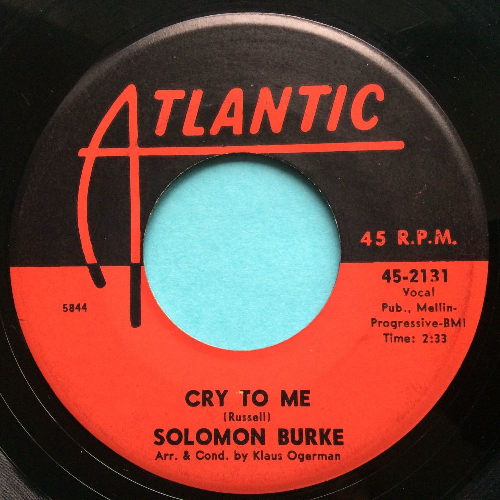 Solomon Burke - Cry to me - Atlantic - VG+