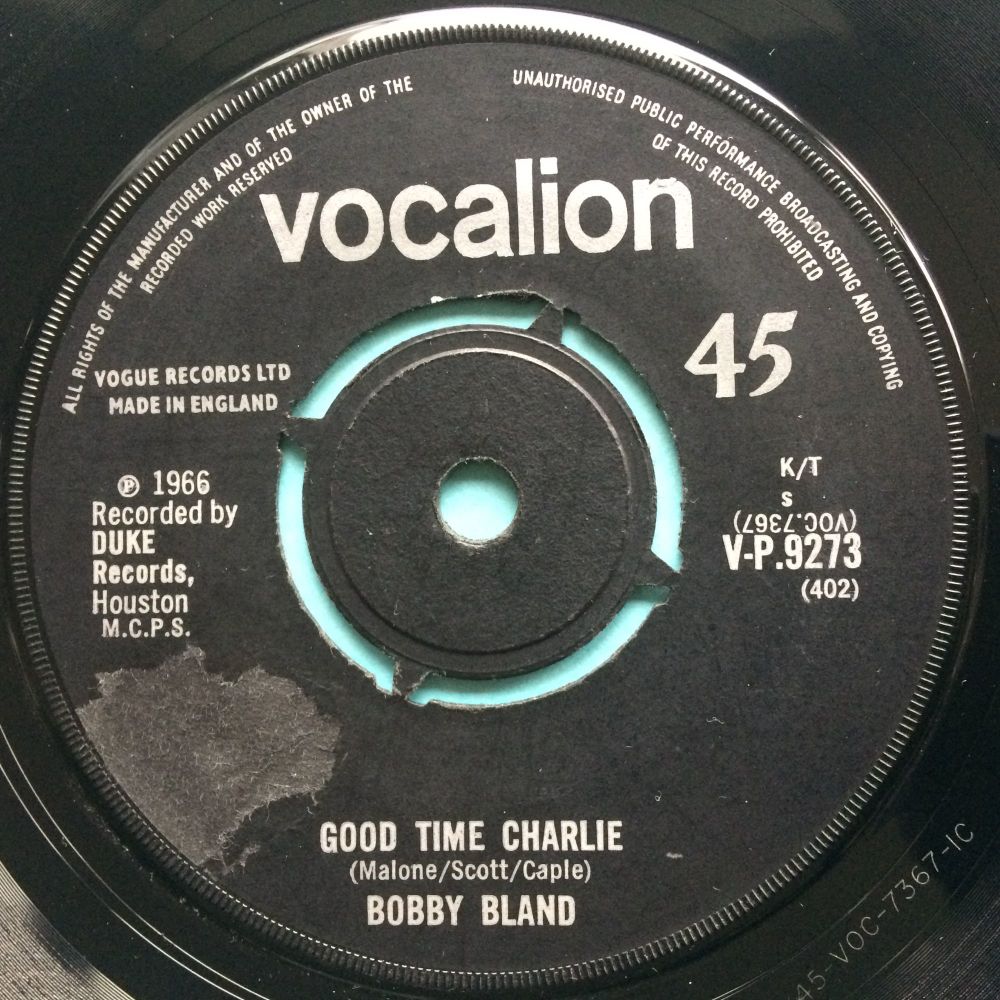 Bobby Bland - Good time Charlie - U.K. Vocalion - Ex- (label tear)