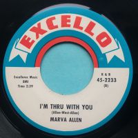 Marva Allen - I'm thru with you - Excello - Ex