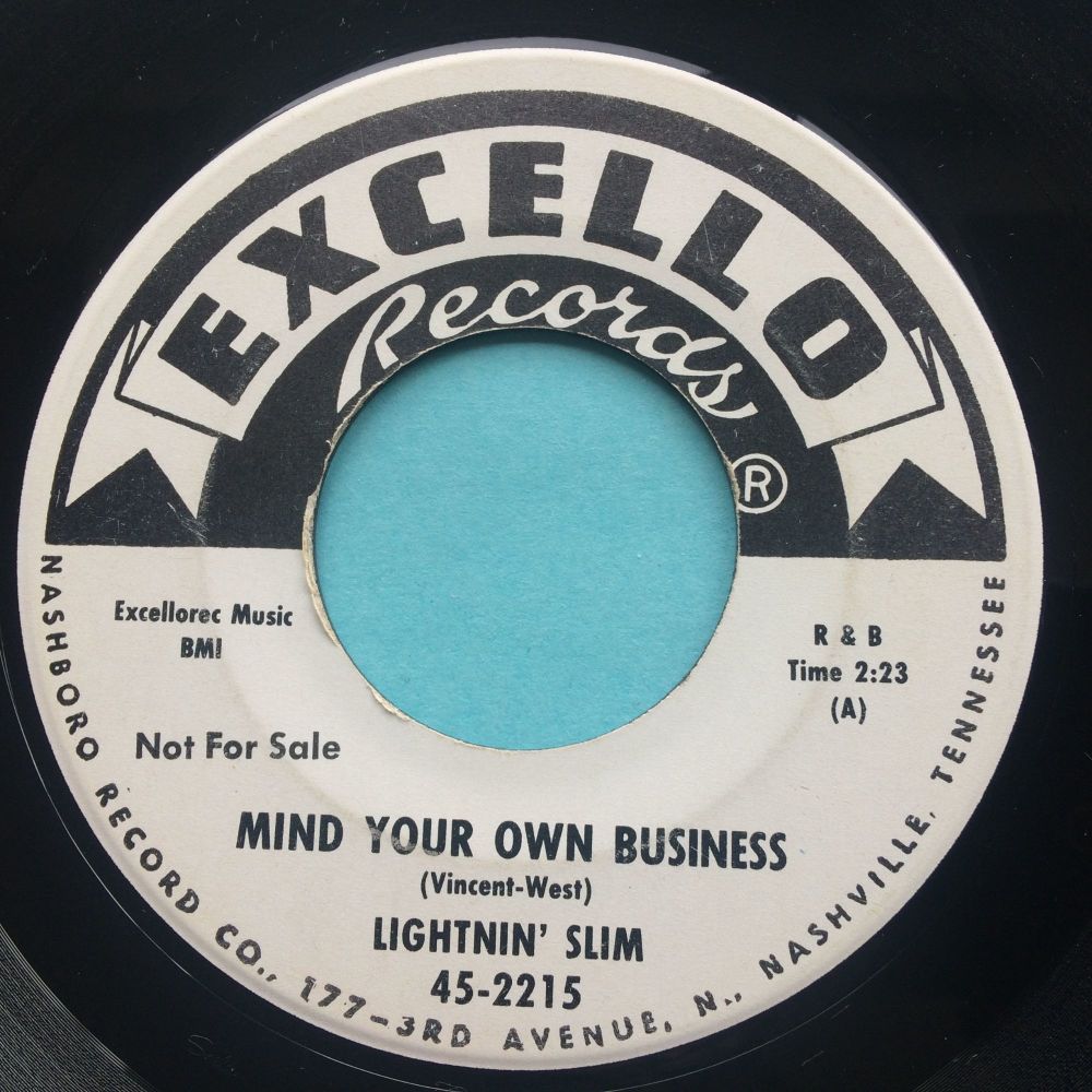 Lightnin' Slim - Mind your own business - Excello promo - Ex