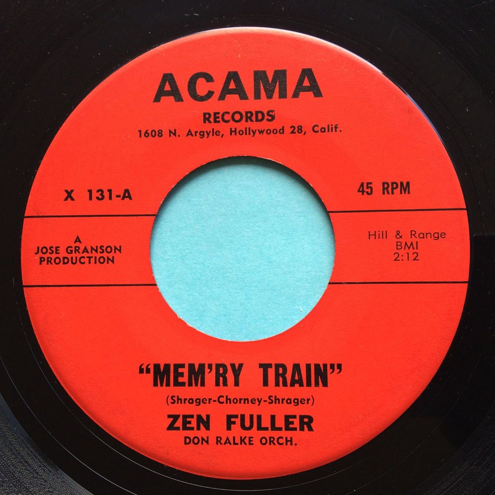 Zen Fuller - Mem'ry train - Acama - Ex-
