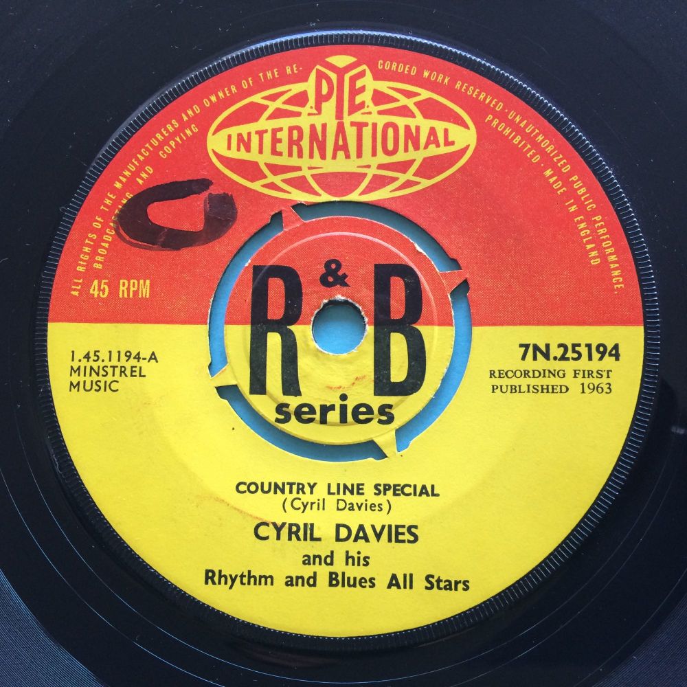 Cyril Davies and his Rhythm and Blues All Stars - Country Line Special b/w Chicago Calling - U.K. Pye International R&B Series - Ex- (swol)