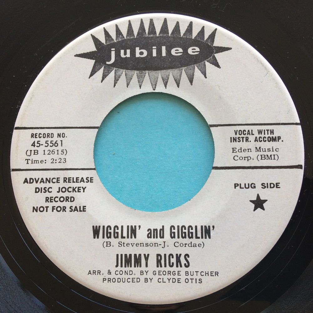Jimmy Ricks - Wigglin' and gigglin' - Jubilee promo - Ex-