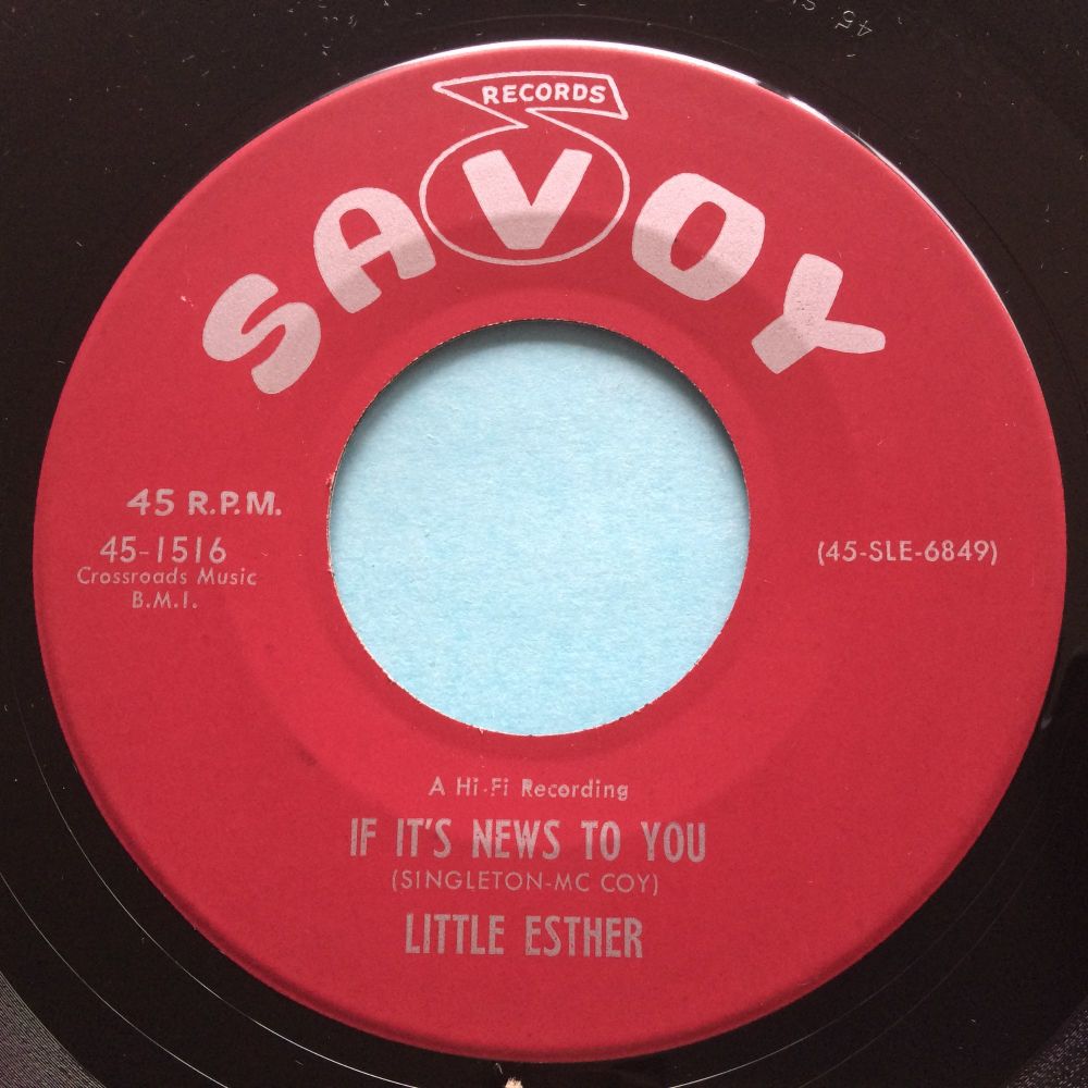 Little Esther - If it's news to you - Savoy - Ex