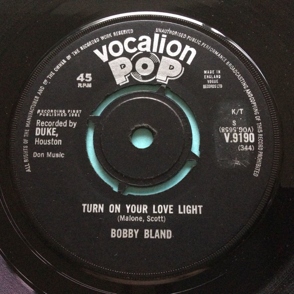 Bobby Bland - Turn on your love light - UK Vocalion Pop - Ex