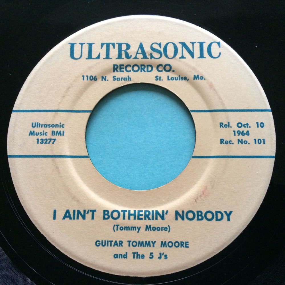 Guitar Tommy Moore - I ain't botherin' nobody b/w Your car machine - Ultrasonic - VG+