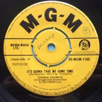 Connie Francis - It's gonna take me some time - U.K. MGM - Ex- (swol)