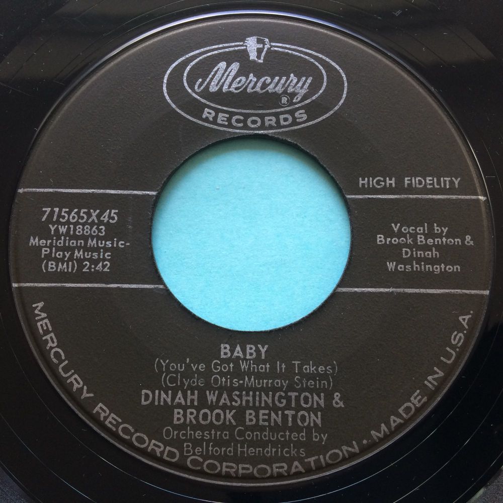 Dinah Washington & Brook Benton - Baby (You've got what it takes) - Mercury - VG+