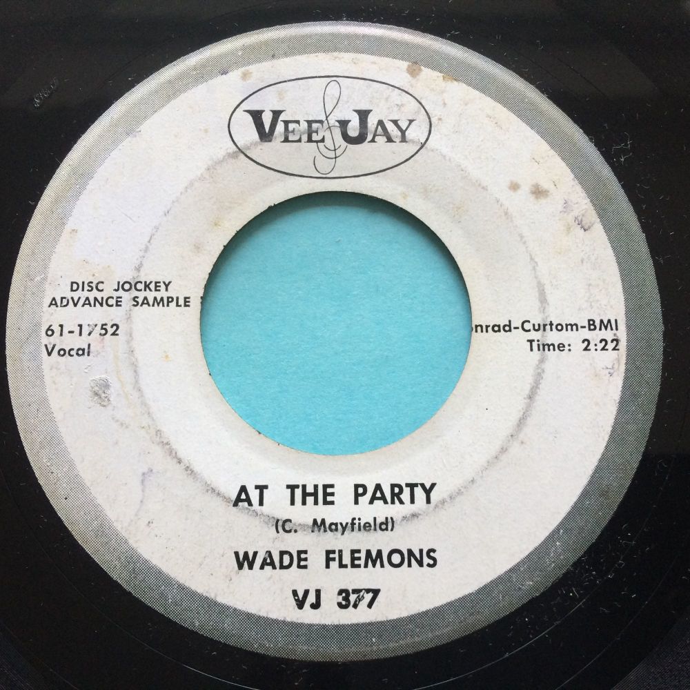 Wade Flemons - At the party b/w Devil in your soul - Vee Jay promo - Ex- 