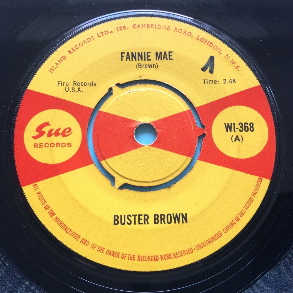Buster Brown - Fannie Mae b/w Lost in a dream - UK Sue - Ex