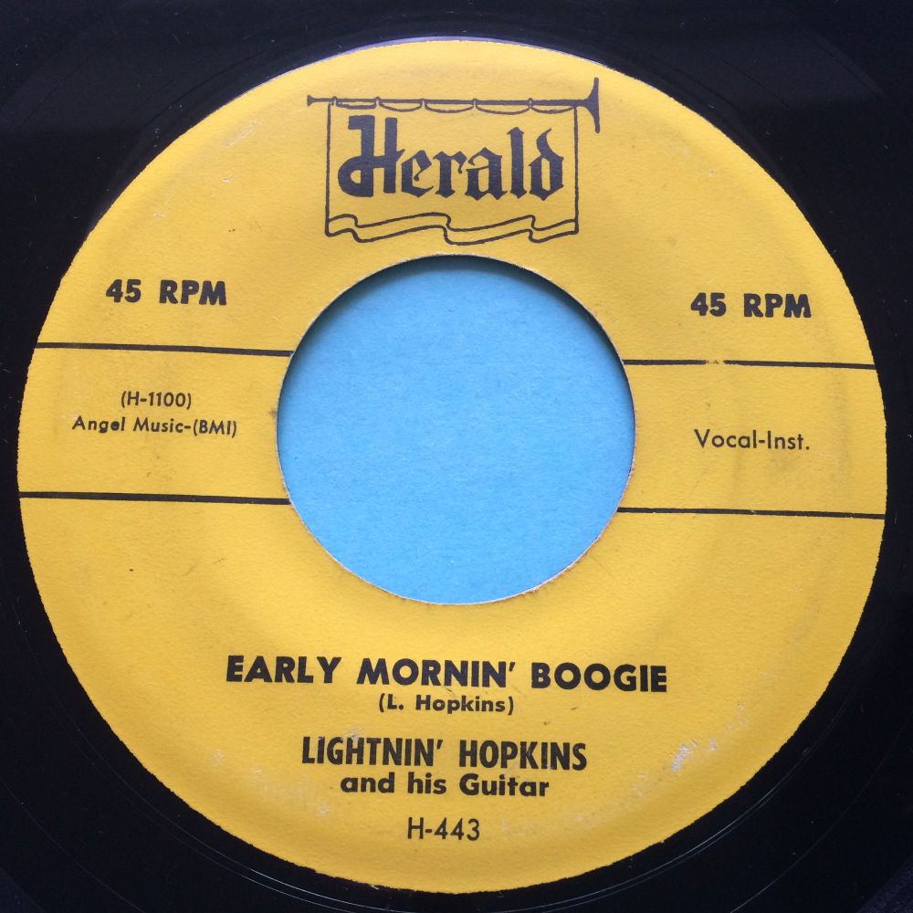 Lightnin' Hopkins - Early mornin' boogie - Herald - VG+