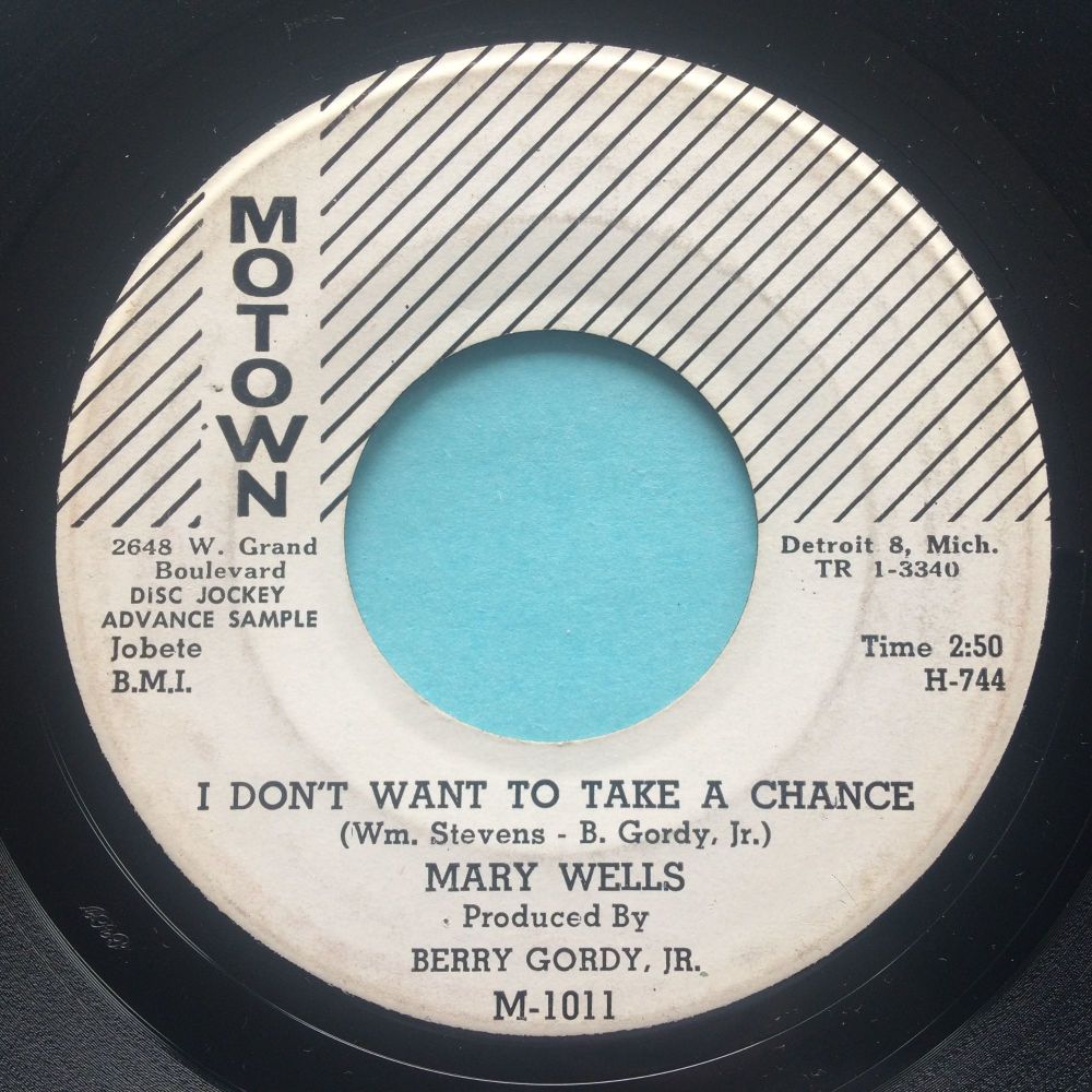 Mary Wells - I don't want to take a chance - Motown promo - VG+ 