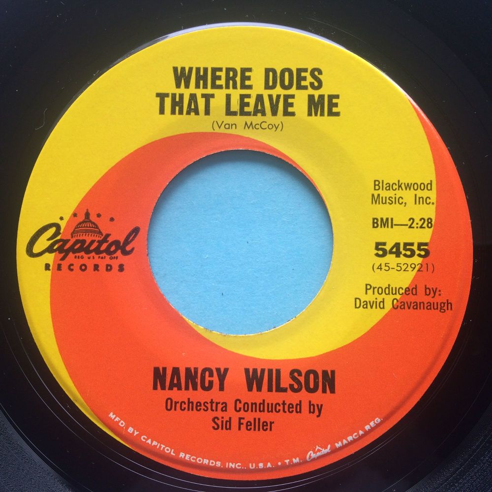 Nancy Wilson - Where does that leave me - Capitol - Ex