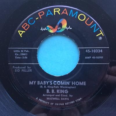 B.B. King - My baby's comin' home - ABC - Ex