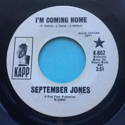 September Jones - I'm coming home - Kapp promo - Ex-