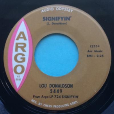 Lou Donaldson - Signifyin' - Argo - Ex-