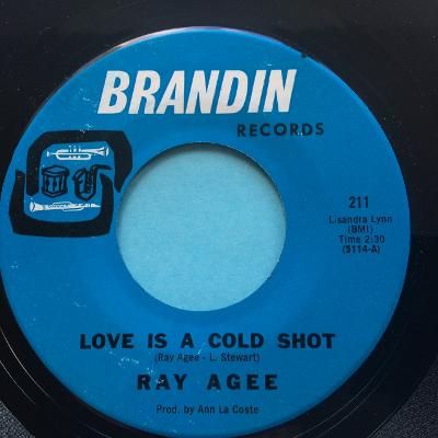 Ray Agee - The love of life b/w Love is a cold shot - Brandin - Ex