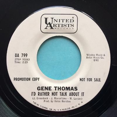 Gene Thomas - I'd rather not talk about it - UA promo - Ex-