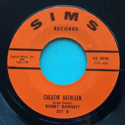 Bobby Barnett - Cheatin' Kathleen - Sims - Ex