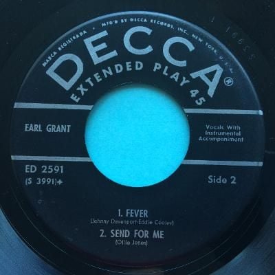 Earl Grant - Fever (+ 3 other tracks) -  Decca E.P. - Ex-