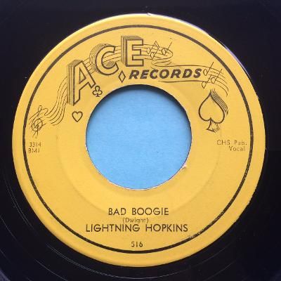 Lightning Hopkins - Bad Boogie - Ace - Ex-