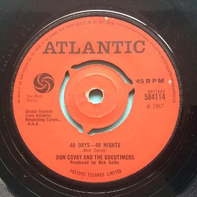 Don Covay - 40 days-40 nights - U.K. Atlantic - VG+